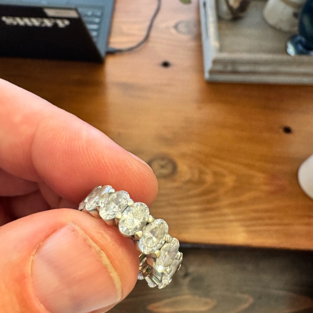 Over eight karat diamond ring. Lab grown bought from jewelry exchange.$14,000
